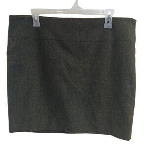 The Limited Skirt Womens Size 12 Straight Pencil Mini Classic Wool Blend Brown
